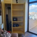 Clothes Closet with Safe, Beach Umbrella, Beach Chairs